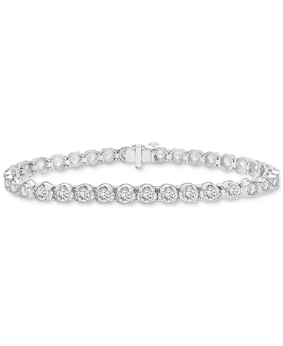 Diamond Tennis Bracelet (5 ct. t.w.) in 14k White or Yellow Gold, Created for Macy's