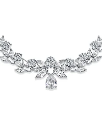 Bling Jewelry Classic Marquise Cut Cubic Zirconia Drop Teardrop Aa Cz Statement Collar Tennis Necklace Prom Pageant