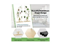 Slickblue 6 Tier 9 Potted Metal Plant Stand Holder Display Shelf with Hook