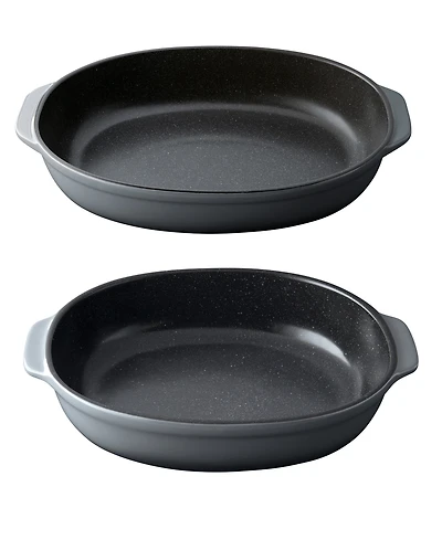 BergHOFF Gem Collection Stoneware Set of 2 Oval Baking Dishes