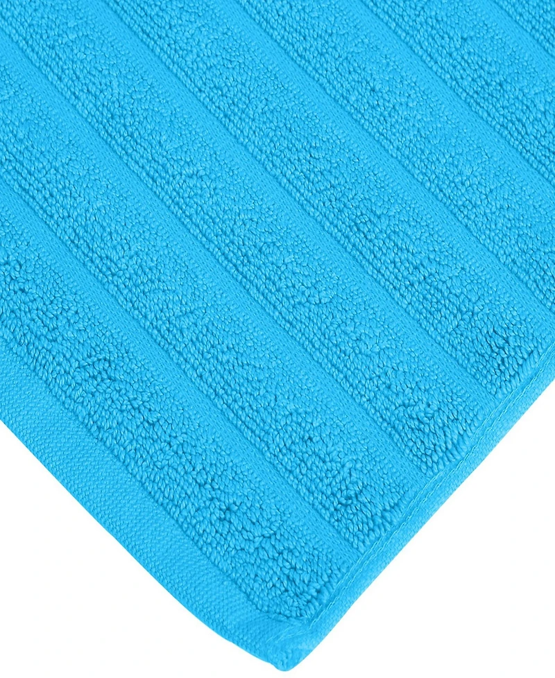 Superior Cotton Textured Stripes 2-Pc. Bath Rug Set
