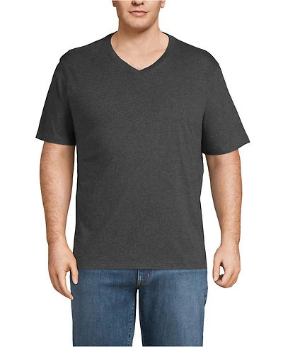 Lands' End Big & Tall Super-t Short Sleeve V-Neck T-Shirt