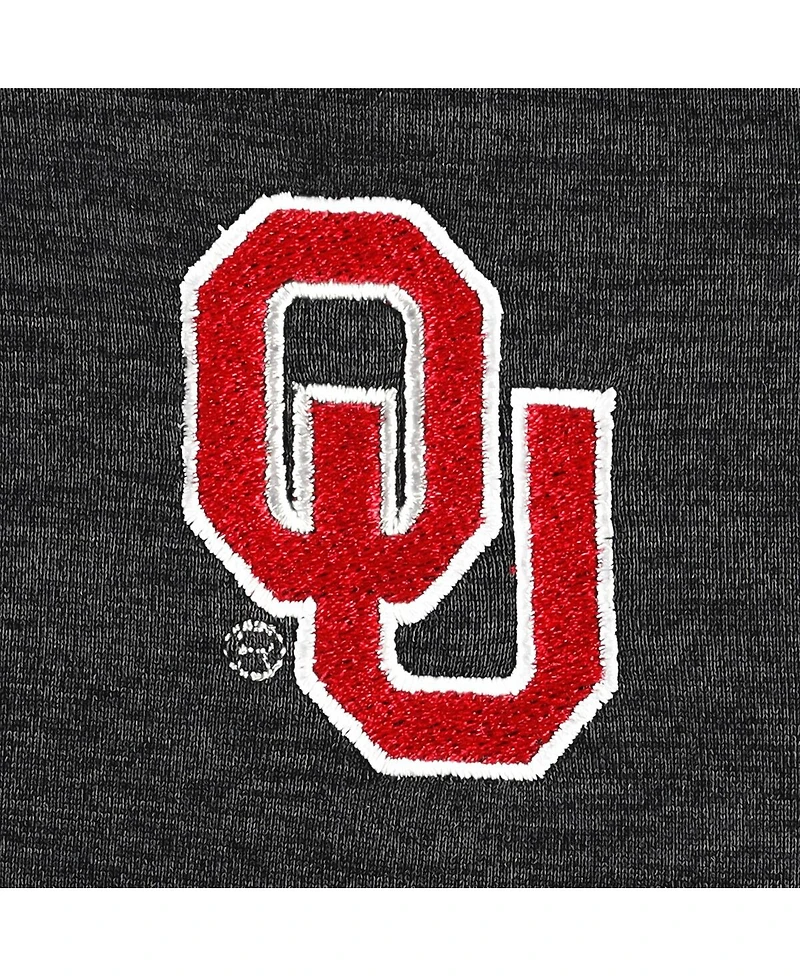 Women's Champion Heathered Black Oklahoma Sooners Core Raglan Quarter-Zip Jacket