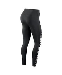 Women's Nike Black Denver Broncos Yard Line Crossover Leggings