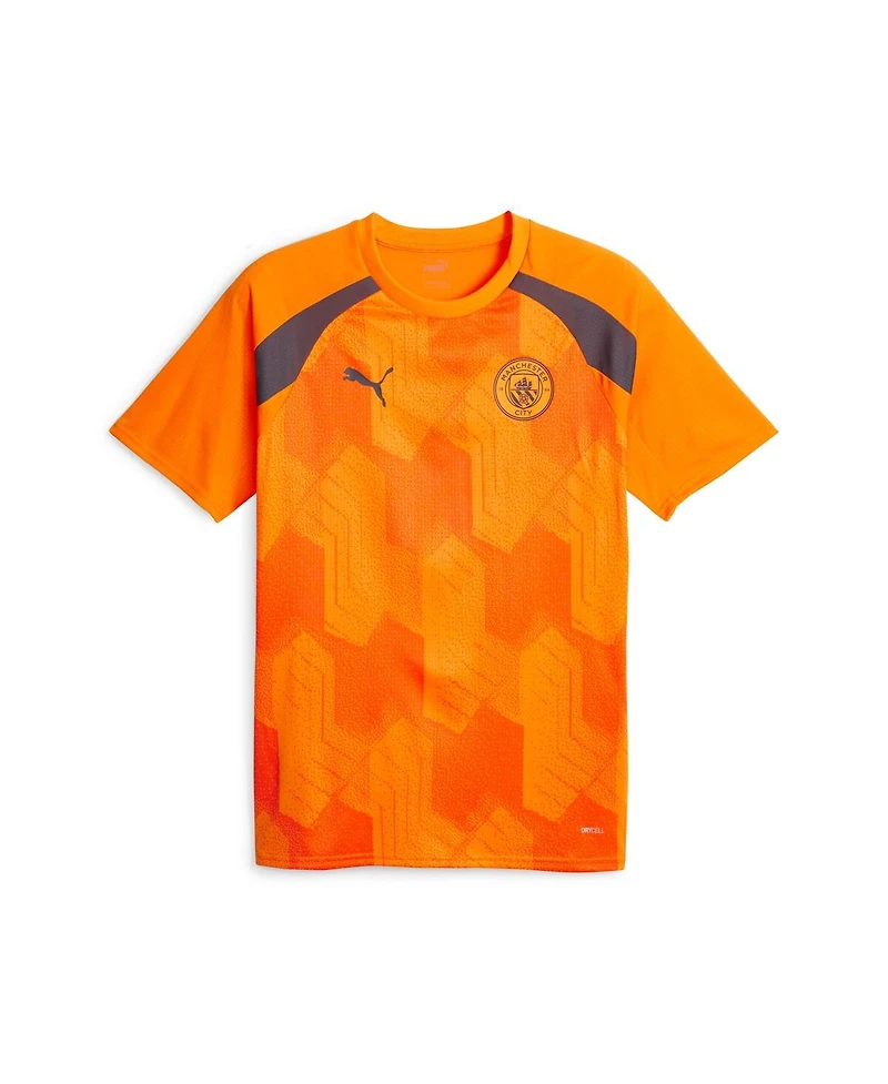 Men's Puma Orange Manchester City 2023/24 Pre-Match Jersey