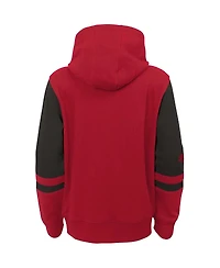 Big Boys Red Tampa Bay Buccaneers Colorblock Full-Zip Hoodie