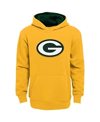 Big Boys Gold Green Bay Packers Prime Pullover Hoodie