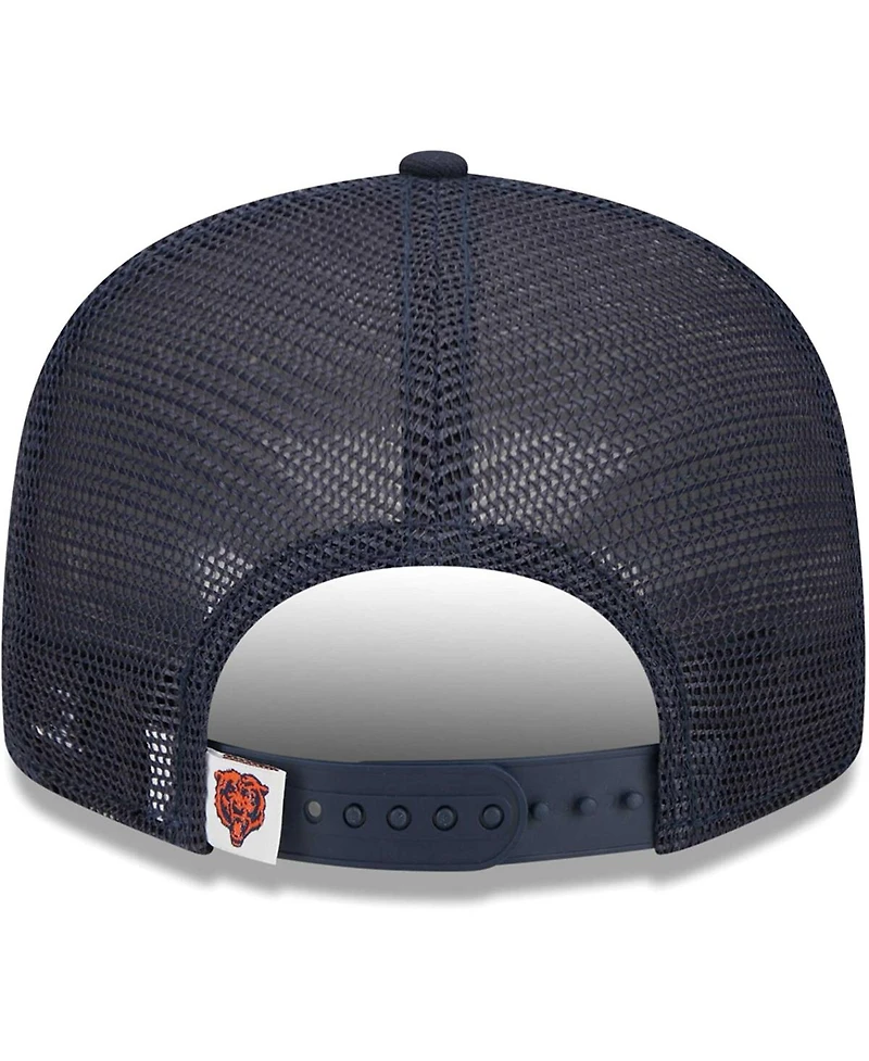 Youth Boys and Girls New Era Navy Chicago Bears Alternate Logo Main Trucker 9FIFTY Snapback Hat