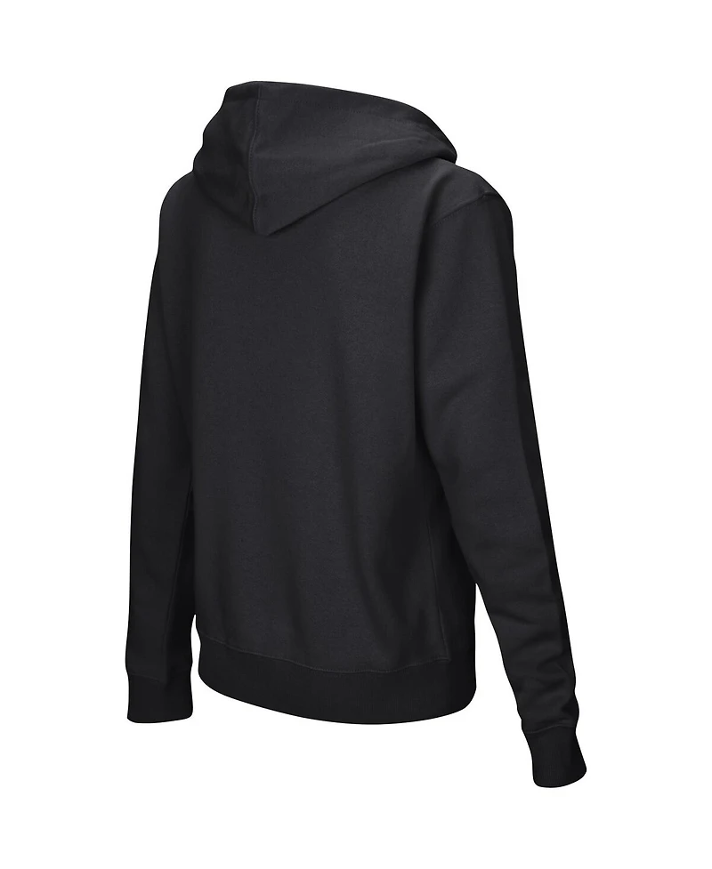 Women's Colosseum Black Florida State Seminoles Big Logo Pullover Hoodie