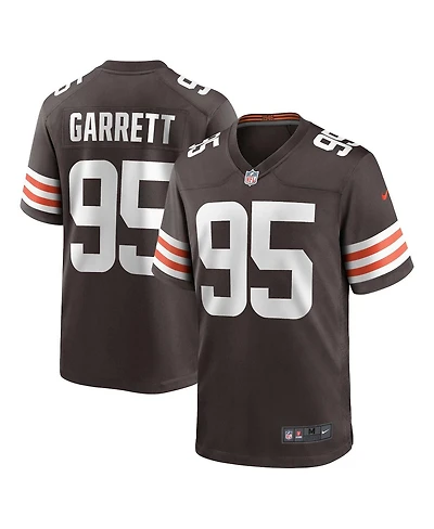 Men's Nike Myles Garrett Brown Cleveland Browns Game Jersey
