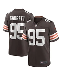 Men's Nike Myles Garrett Brown Cleveland Browns Game Jersey