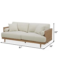 Closeout! Kellsie 81" Fabric Apartment Sofa, Created for Macy's