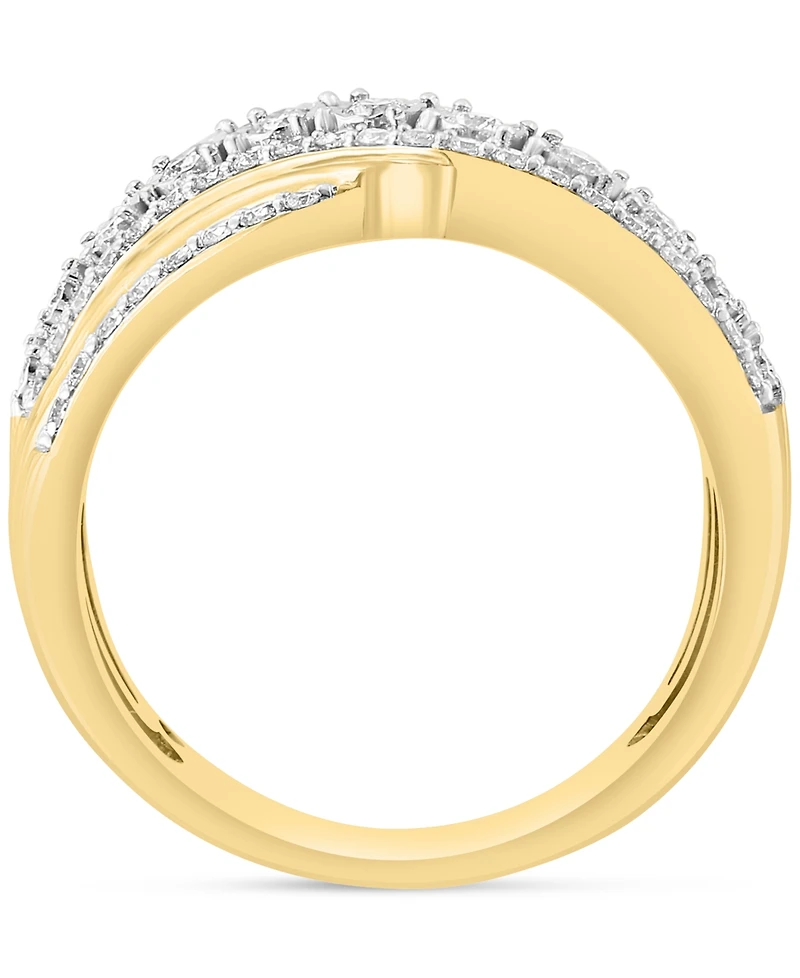 Effy Diamond Swirl Statement Ring (5/8 ct. t.w.) in 14k Two-Tone Gold