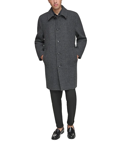 Marc New York Men's Rennel Houndstooth Single-Breasted Topcoat