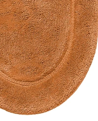 Superior Oval Solid Non-Skid Washable Cotton 2-Pc. Bath Rug Set