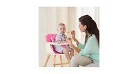 Slickblue Girls Wooden 3 1 Convertible High chair with Cushion
