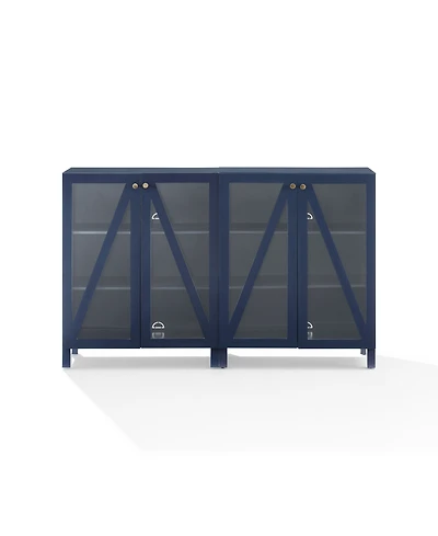 Crosley Furniture Cassai Piece Medium-Density Fiberboard (Mdf) Media Sideboard Cabinet Set