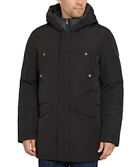 Sam Edelman Men's Three-Quarter Hooded Parka Coat
