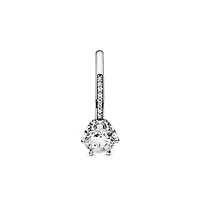 Pandora Cubic Zirconia Moments Clear Sparkling Crown Solitaire Ring