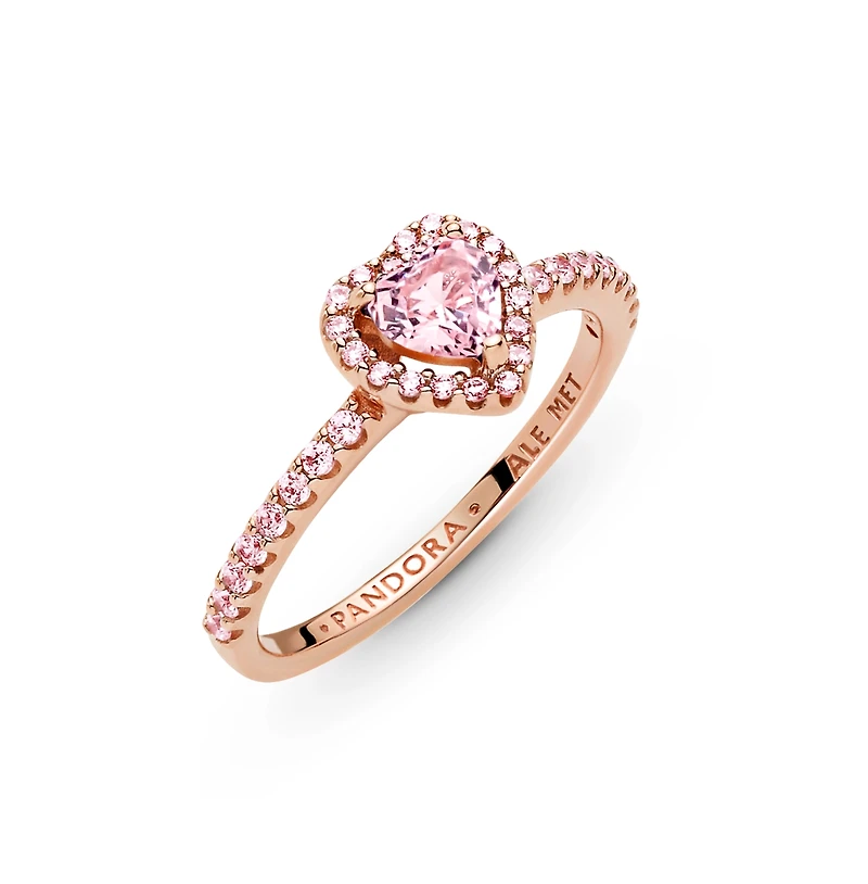 Pandora Cubic Zirconia Timeless Sparkling Elevated Heart Ring