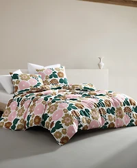 Closeout! Marimekko Pieni Kukkatori Cotton 3 Piece Duvet Cover Set, King