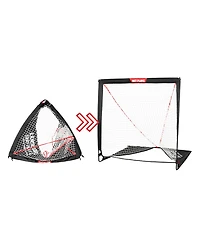 Net Playz Backyard Lacrosse Goal, Kids Backyard Training, Practice Exercise Portable Lacrosse Net, Equipment Gear, 4' x 4'