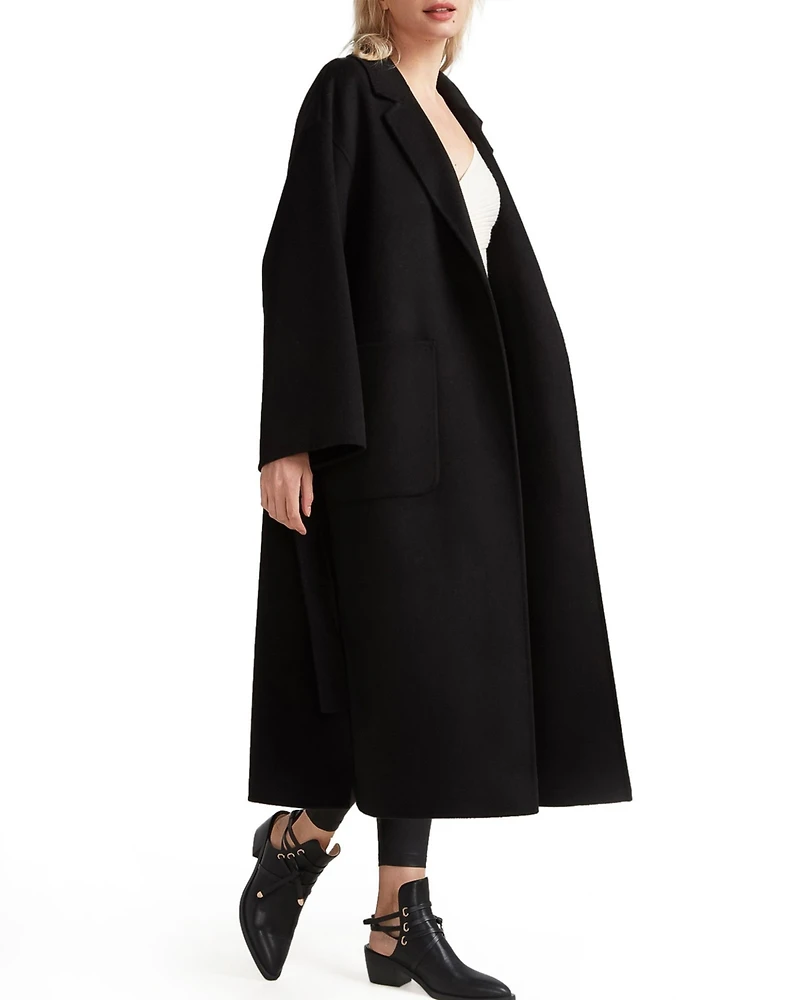 Belle & Bloom Women's Wide Awake Split Hem Overcoat