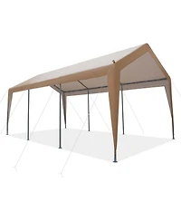 Costway 10x20FT Patio Heavy Duty Carport Garage Steel All-Weather Tent Outdoor Shelter