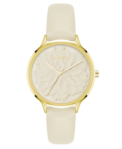 Nine West Women's Quartz Faux Leather Band Watch