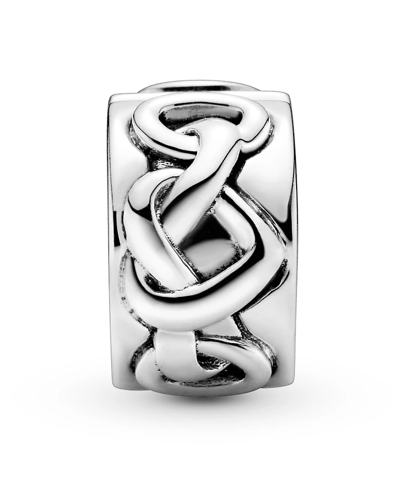 Pandora Sterling Silver Knotted Hearts Clip Charm