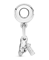 Pandora Cubic Zirconia Baby Bottle and Shoes Dangle Charm