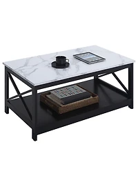 Convenience Concepts 39.5" Medium-Density Fiberboard Oxford Coffee Table with Shelf