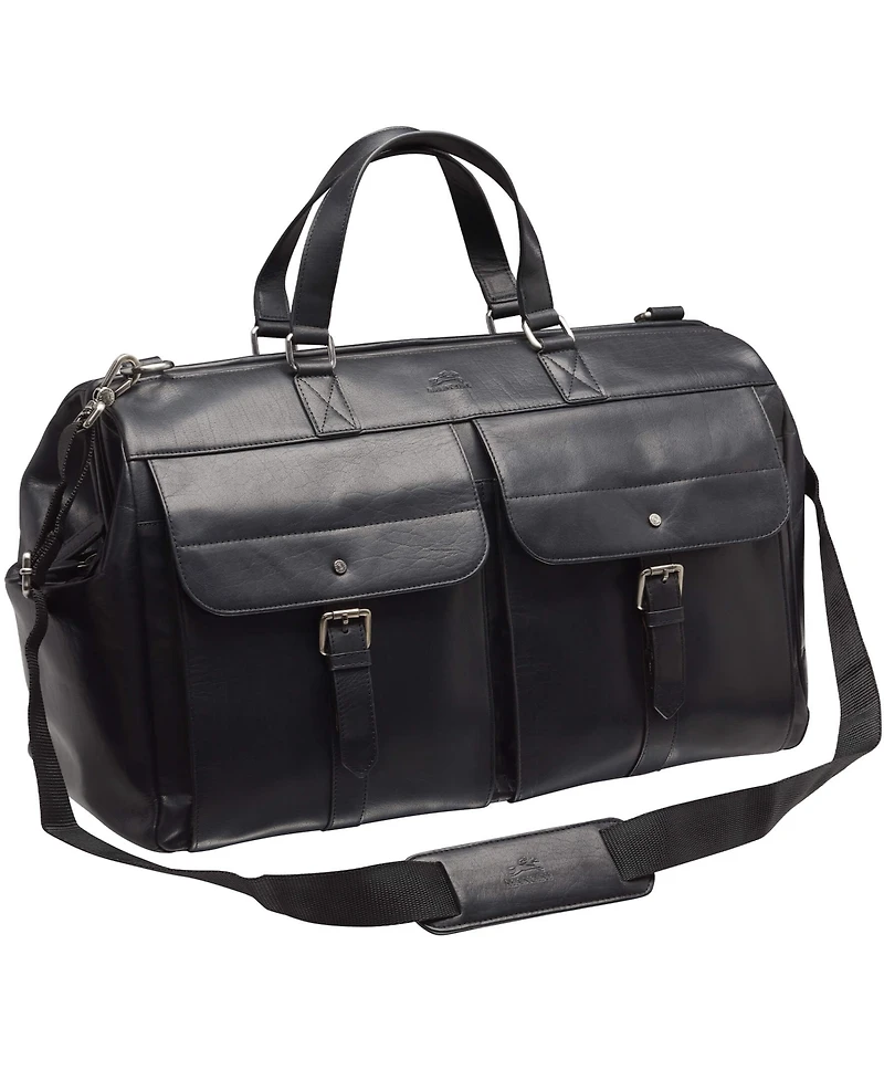 Mancini Men's Buffalo Dowel Rod Duffle Bag for Carry-On Travel