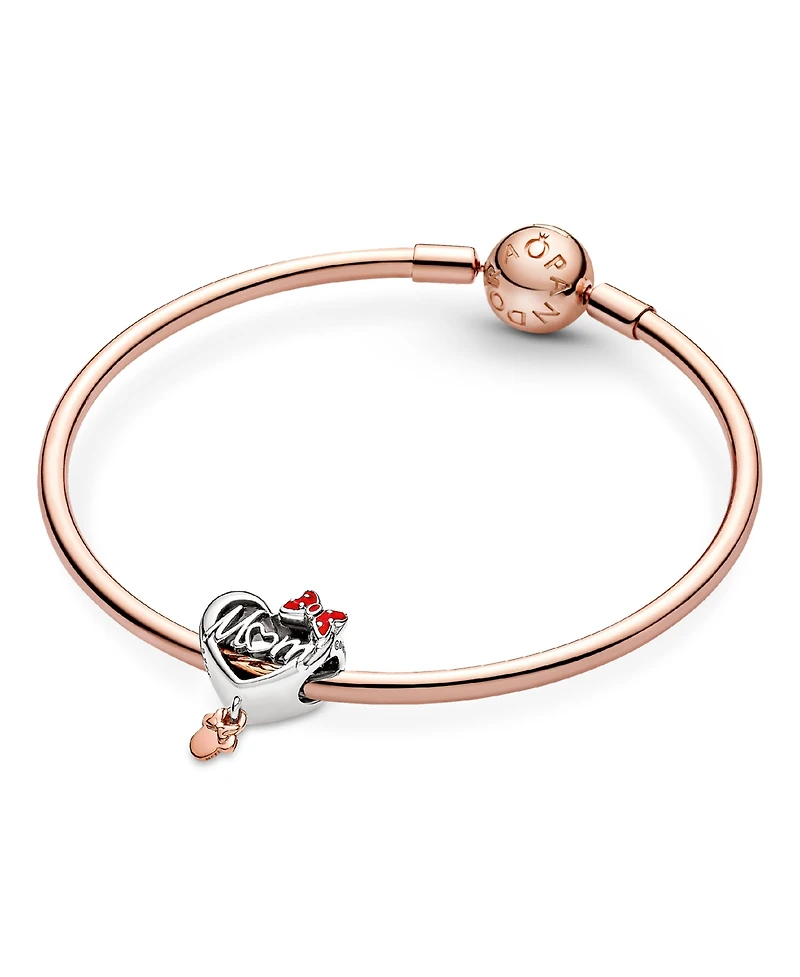 Pandora Sterling Silver Disney Minnie Mouse Mom Heart Charm