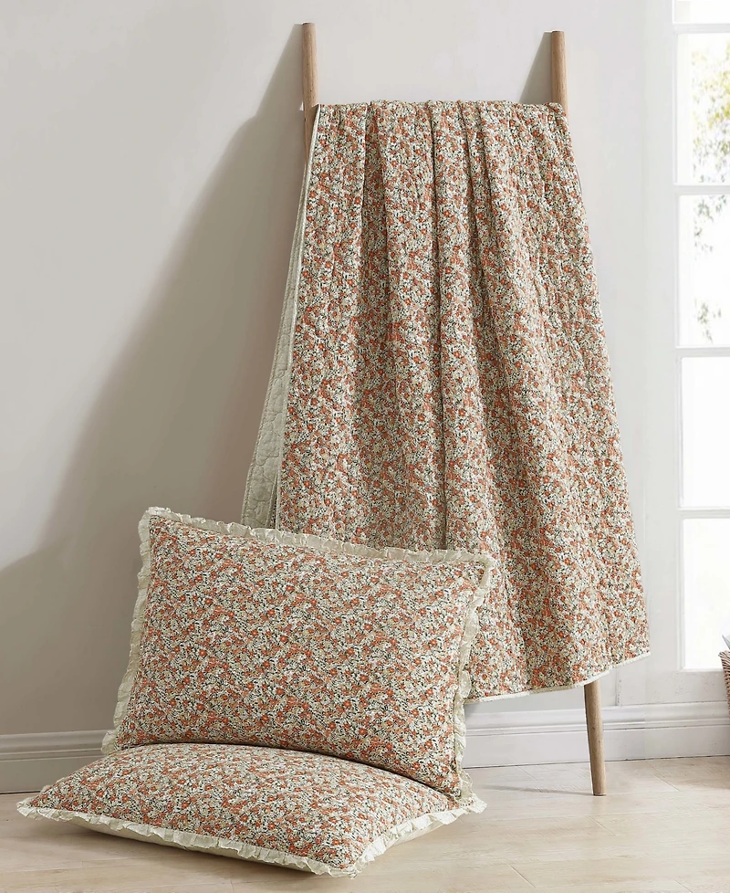 Laura Ashley Loves ton Cotton Reversible -Piece Quilt Set