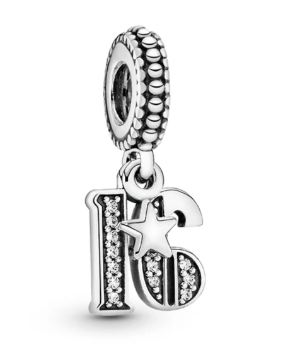 Pandora Cubic Zirconia 16th Celebration Charm