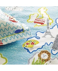 Around The World European Sham for Kids