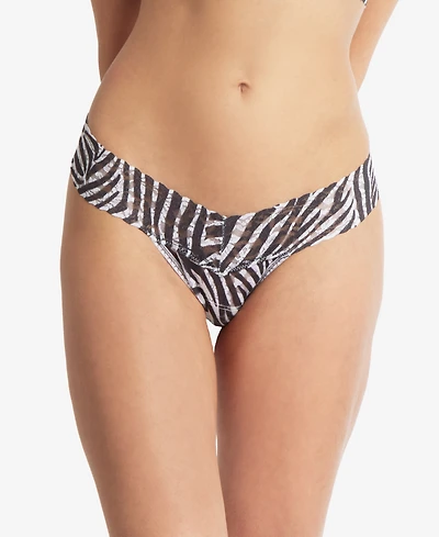 Hanky Panky Women's Printed Signature Lace Low Rise Thong