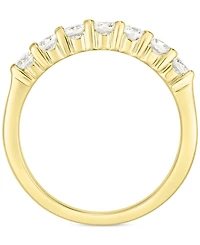 Diamond Seven Stone Polished Band (1/2 ct. t.w.) in 14k Gold