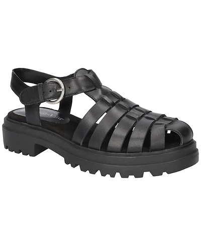 Bella Vita Women's Sinclaire Lug Sole Fisherman Sandals
