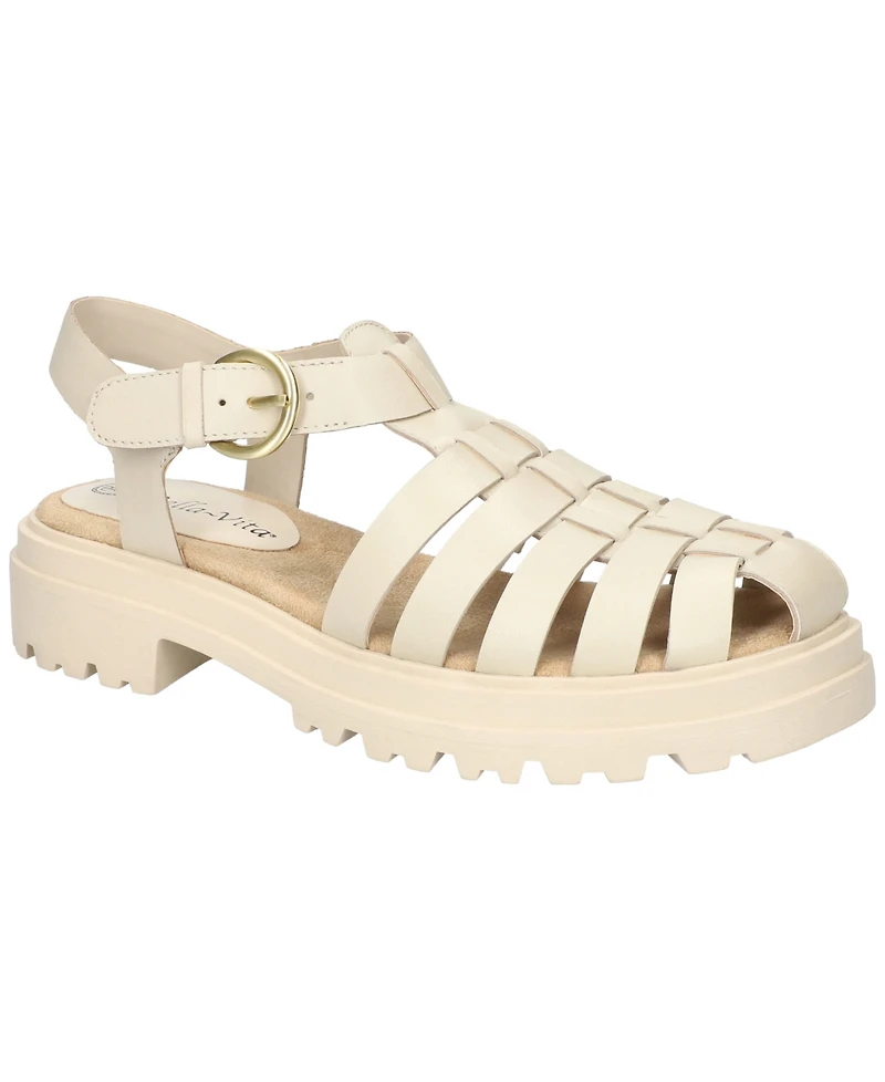 Bella Vita Women's Sinclaire Lug Sole Fisherman Sandals