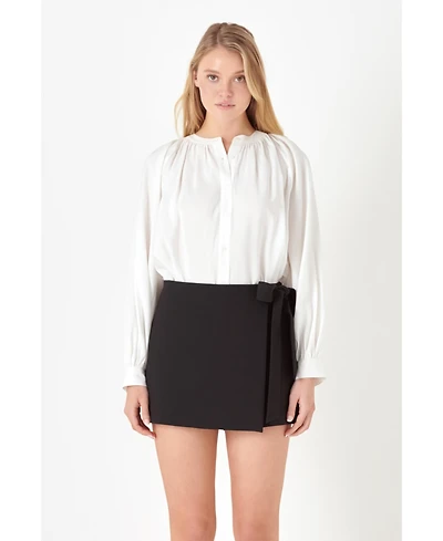 Women's Shirring Detail Top