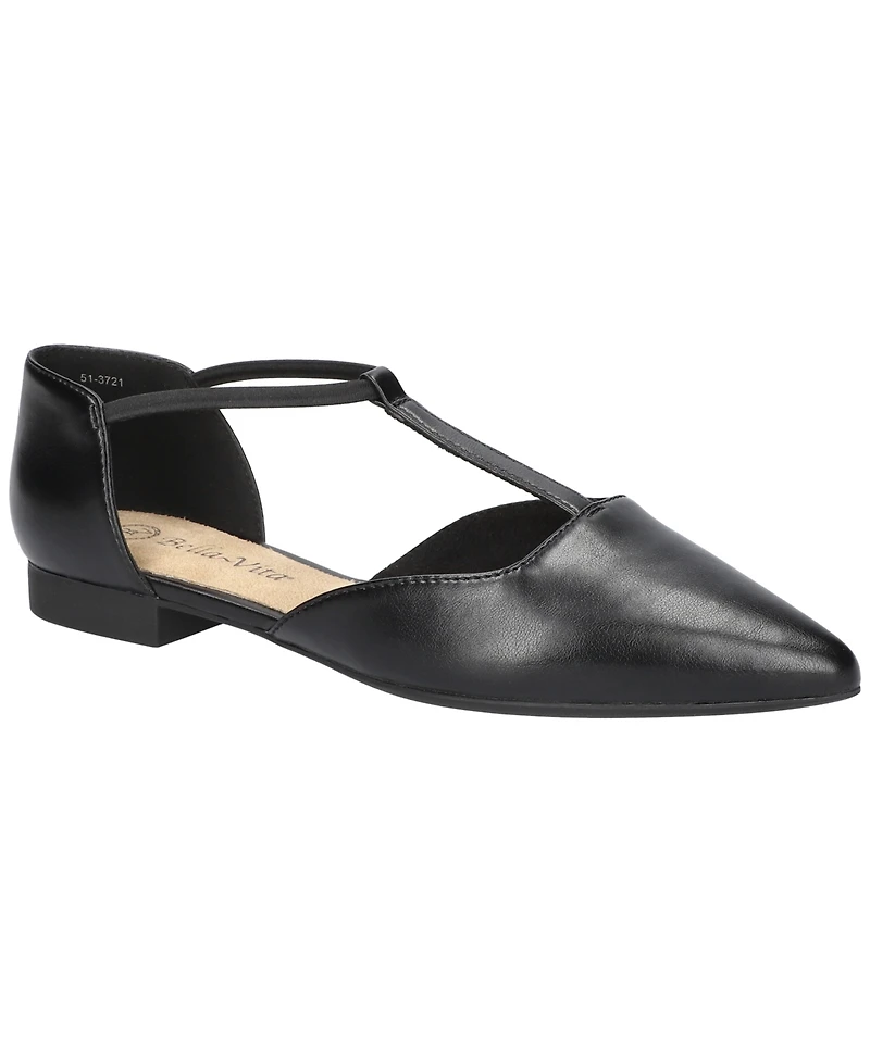 Bella Vita Women's Darby T-Strap Flats