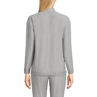 Lands' End Women's Long Sleeve Performance Zip Front Popover Shirt