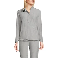 Lands' End Women's Long Sleeve Performance Zip Front Popover Shirt