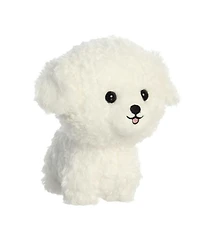 Aurora Small Bichon Frise Teddy Pets Playful Plush Toy White 7"