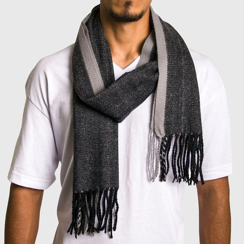 Alpine Swiss Men's Scarf Soft 80 Inch Long Warm Scarves Plaids Winter Shawl