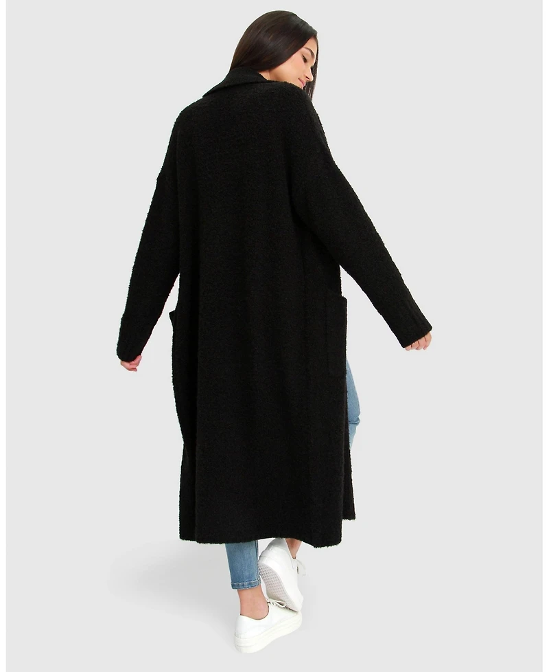 Belle & Bloom Women's Born To Run Sustainable Sweater Coat
