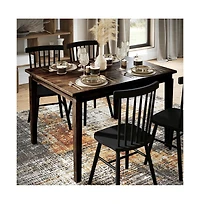 Merrick Lane Hayden Wooden Dining Table With Tapered Legs
