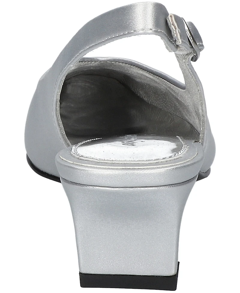 Easy Street Women's Sayo Buckle Slingback Pumps